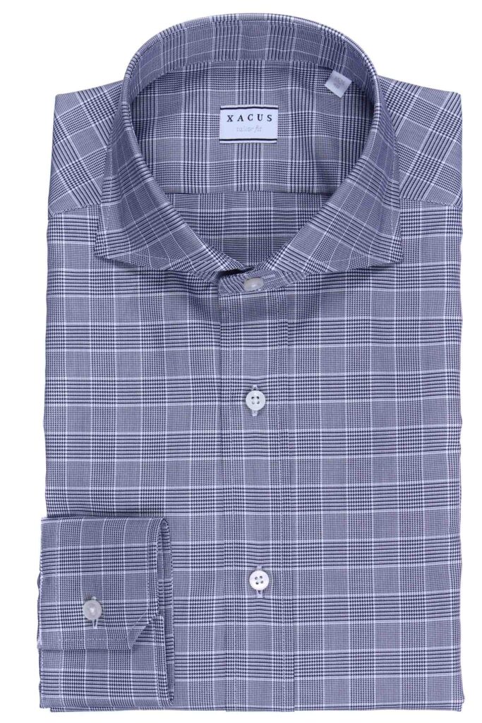 XACUS Camicia in cotone principe di galles