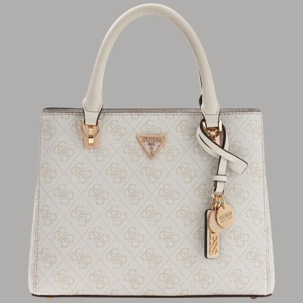 Guess Borsa a Mano Noelle 4G Logo Simil Pelle Tracolla Removibile