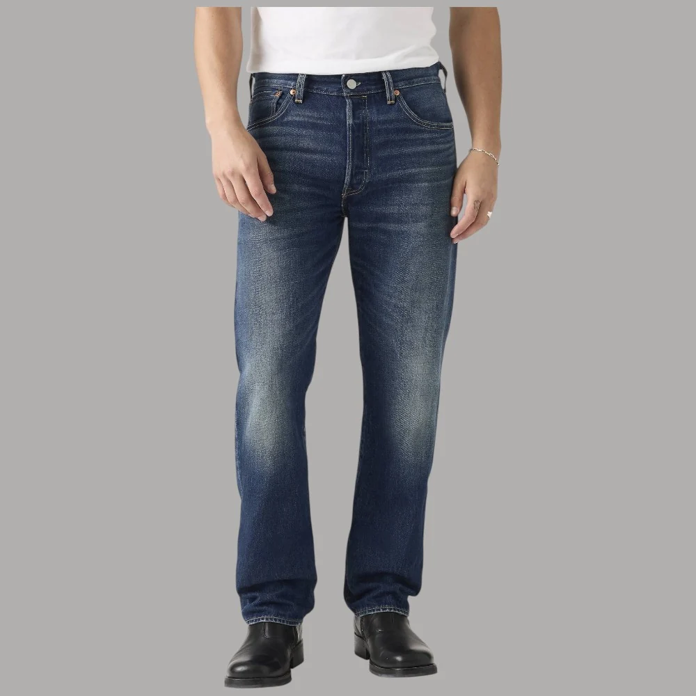 Levi's 501 Original Dritto Uomo Lavaggio Scuro No Stretch