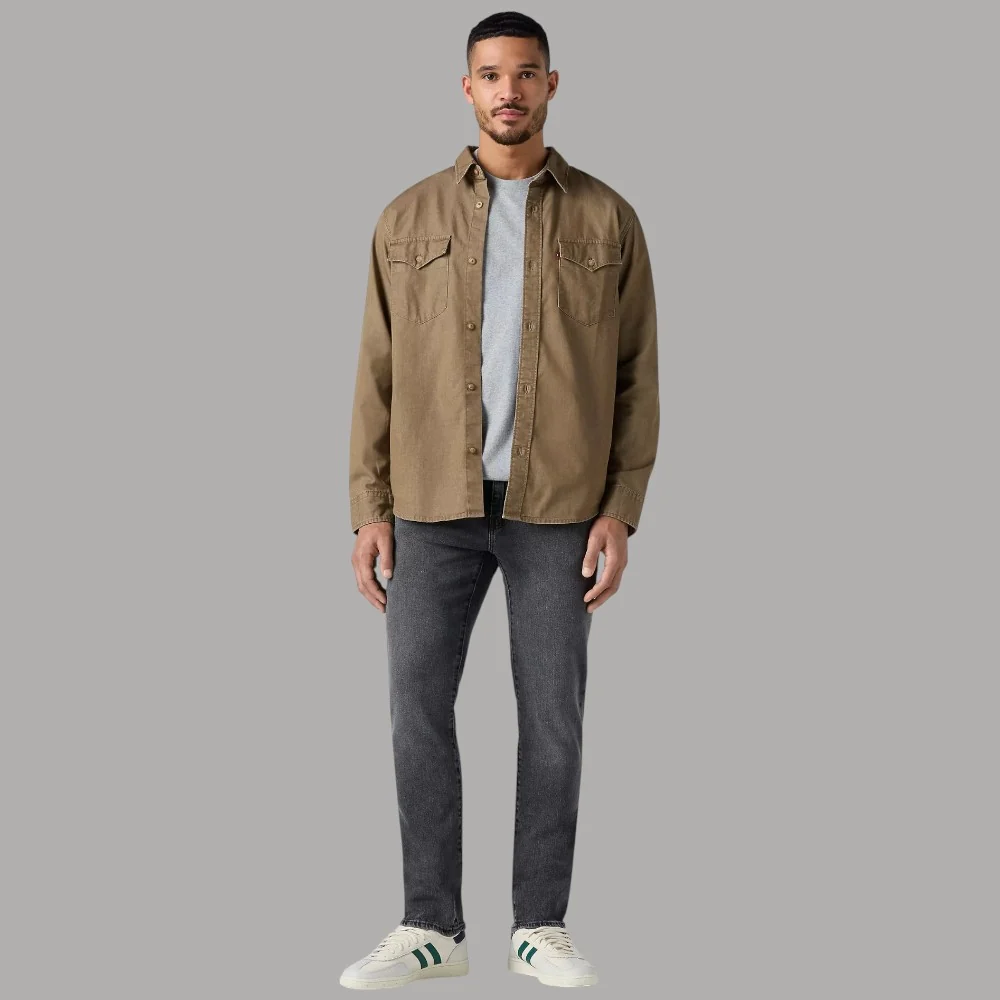 Levi's 511 Jeans Slim Neri Uomo Bio Cotone Stretch