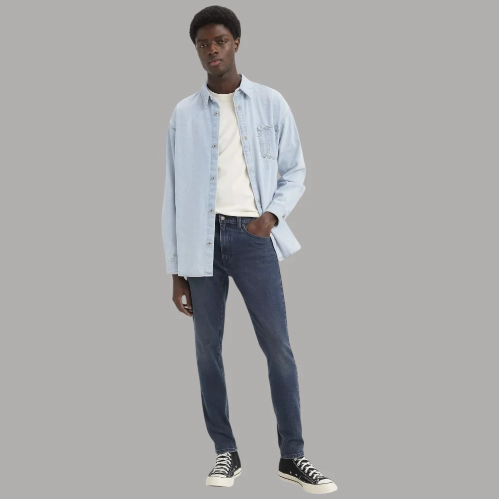 Levi's 512 Slim Tapered Jeans Elasticizzati Look Sartoriale