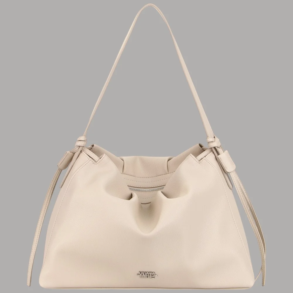 Ynot Borsa Hobo Donna London Eco Pelle Morbida Capiente Zip