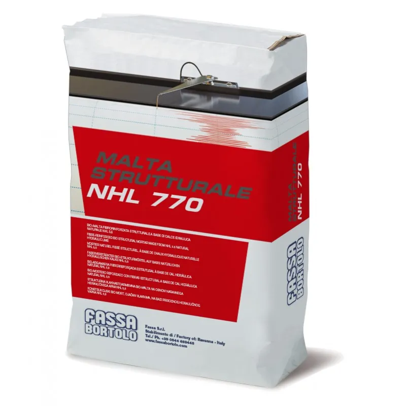 Bio malta Fassa di allettamento 770 muratura a base di calce idraulica naturale NHL 3,5 (Sacco da 25 kg)