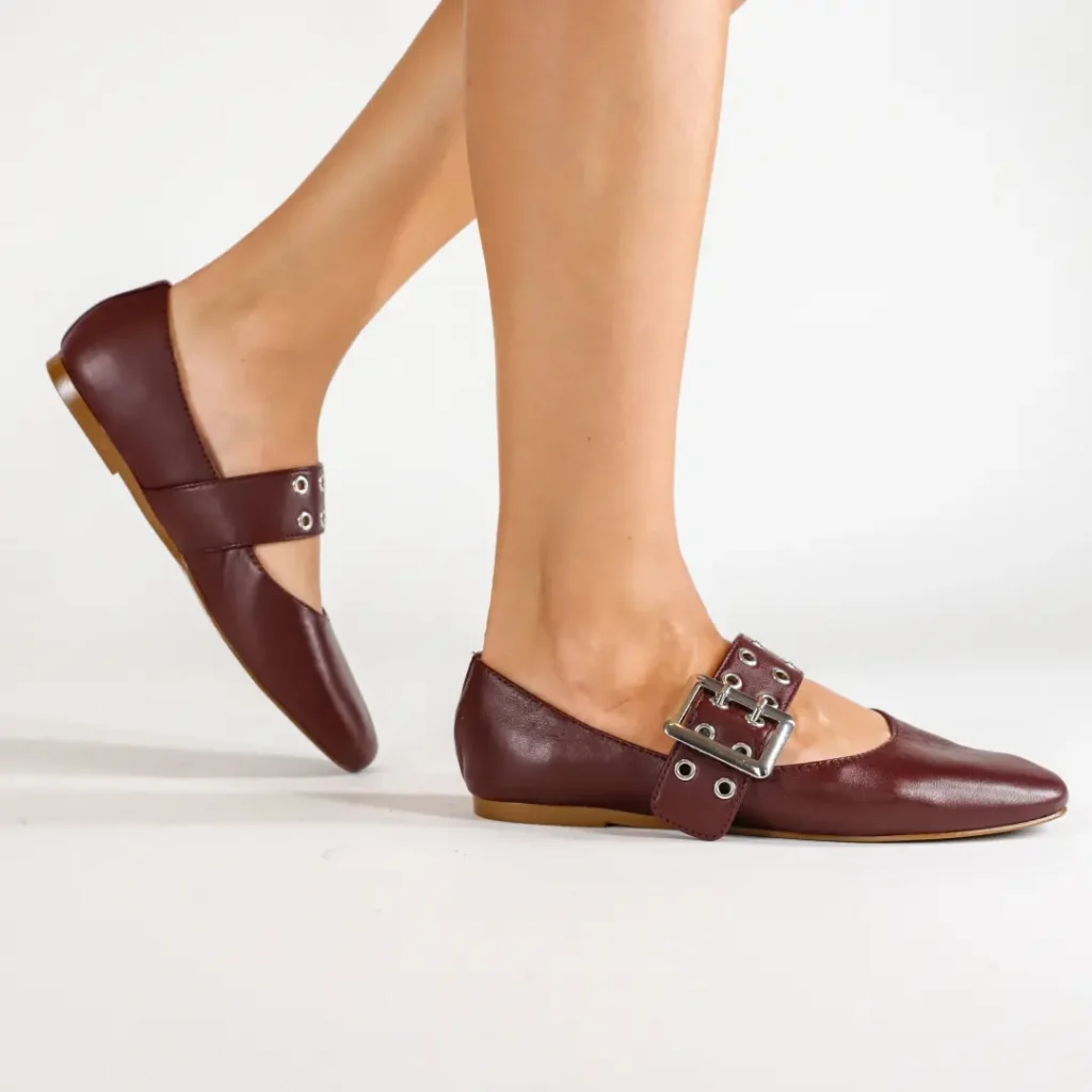 Steve Madden Atlantica Bordeaux Borchie ballerina donna