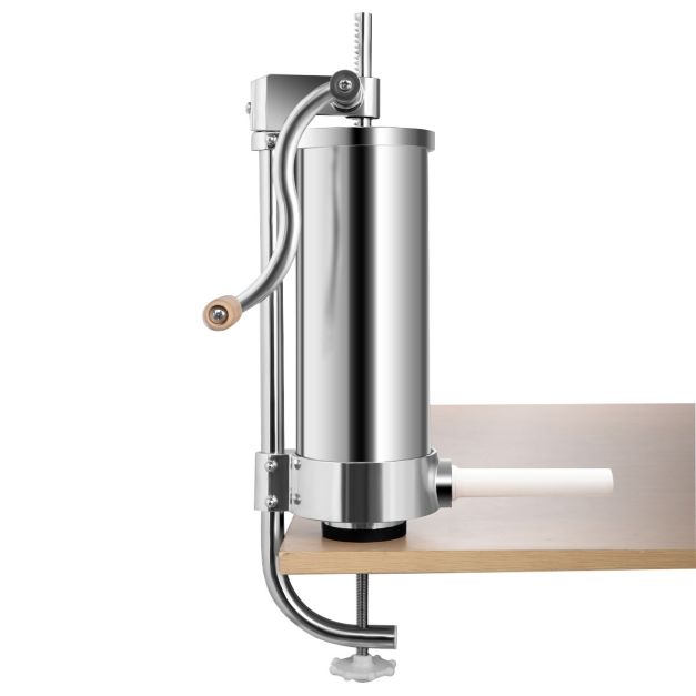 3kg Macchina insaccatrice per salsicce in acciaio inox Insaccatrice salsiccia manuale con 4 tubi di riempimento