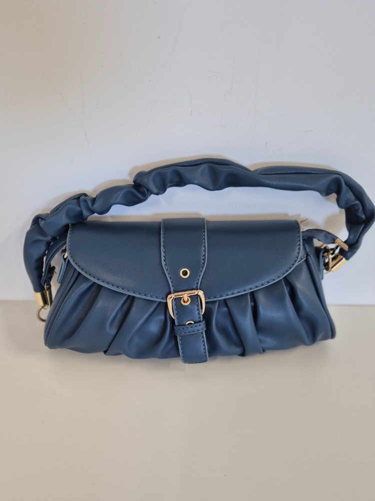 Borsa a Spalla con Fibbia Centrale Suki col. Blu