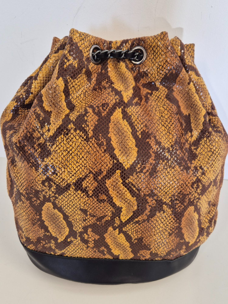 Borsa secchiello Eva Col. Pitone