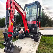 Hot selling mini excavator, multifunctional track enclosed small excavator for garden agriculture, customized and fast delivery