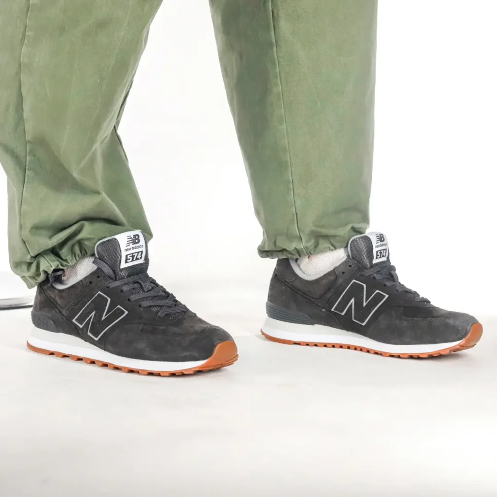 New Balance 574 Camoscio Grigio uomo
