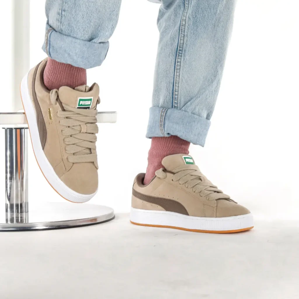 Puma Suede Xl Camoscio Beige Marrone uomo donna