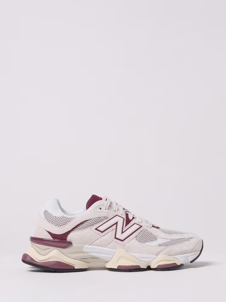 Sneakers 9060 in suede e mesh bordeaux