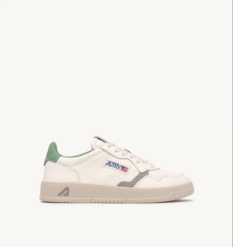 Sneakers medalist in pelle loden frost e retro verde