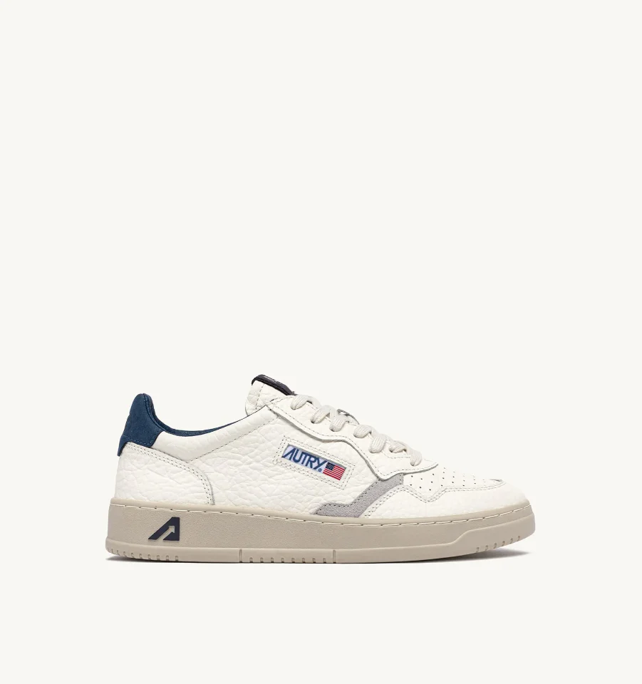 Sneakers medalist low in pelle ensign retro blu