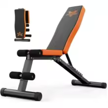 Weight Bench Foldable Adjustable Multifunctional Training Bench Incline Bench for Full Body Workout Max 300 kg with pull cord