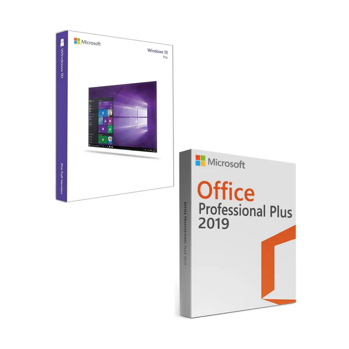 Combo windows 10 pro office 2019 professional plus licenza a vita