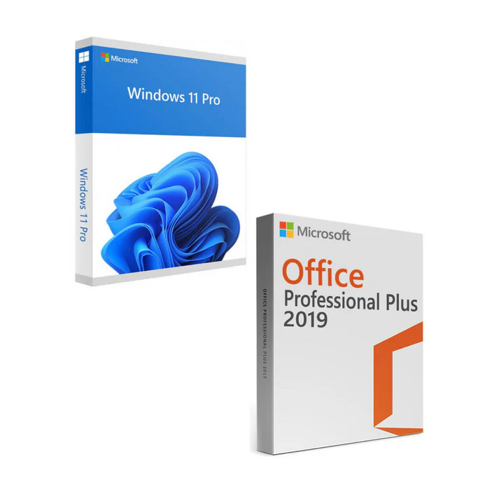 Combo windows 11 pro office 2019 professional plus licenza a vita