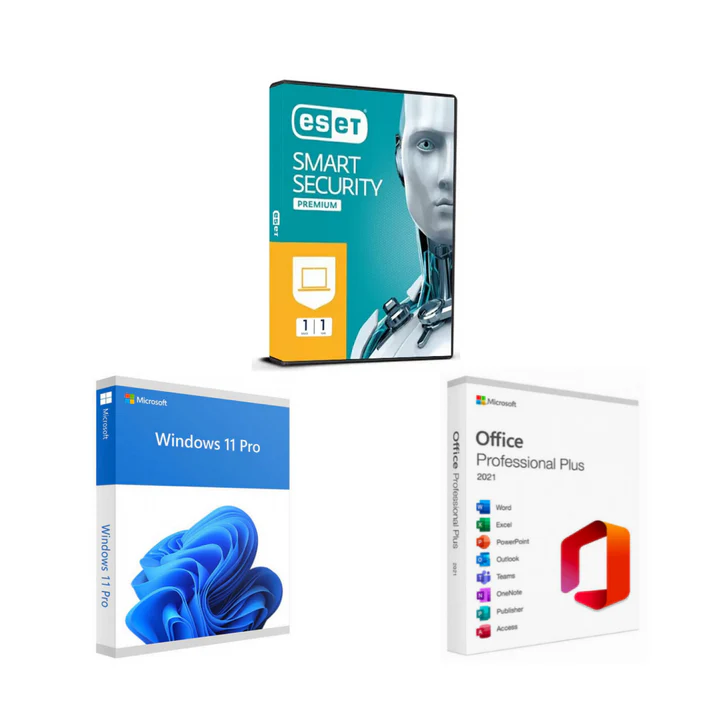 Combo windows 11 pro office 2021 professional plus eset antivirus licenza