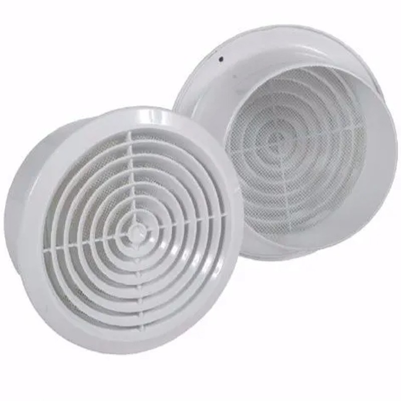 Griglie di ventilazione fisse dakota vortex 100mm in abs bianco opaco 10pz