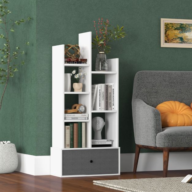 Libreria a 7 piani cb10406wh 1