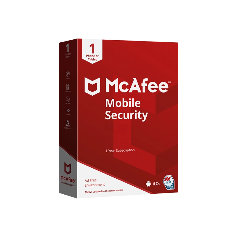 Mcafee mobile security 1 dispositivo android 1 anno