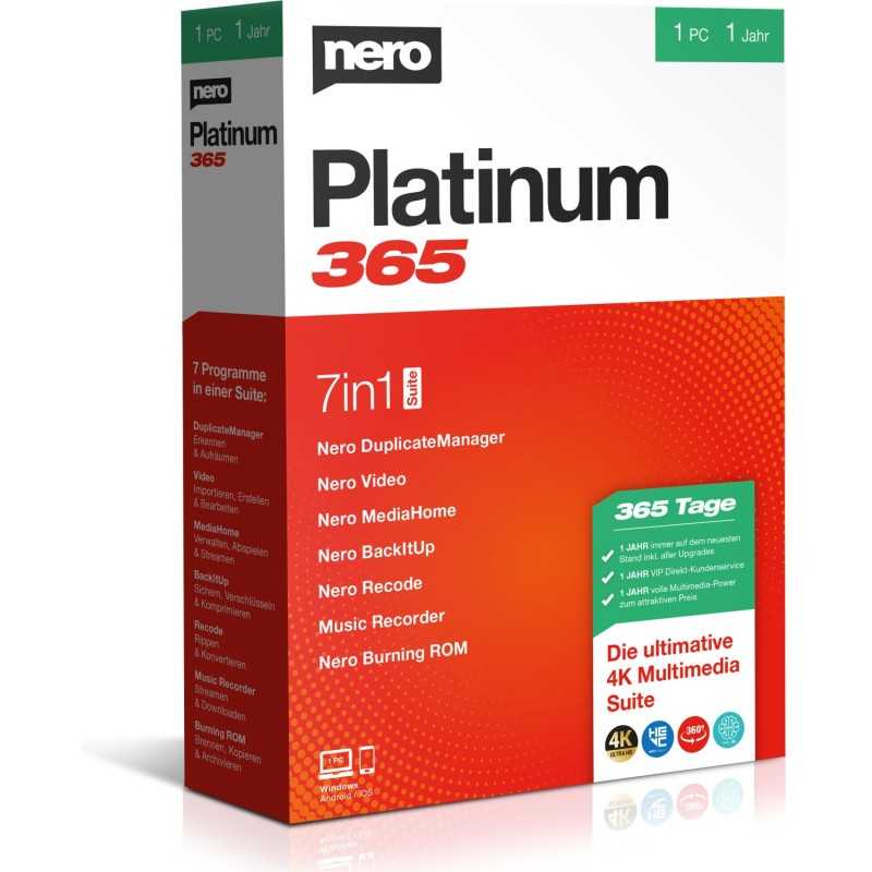Nero platinum 365 1 pc 1 anno