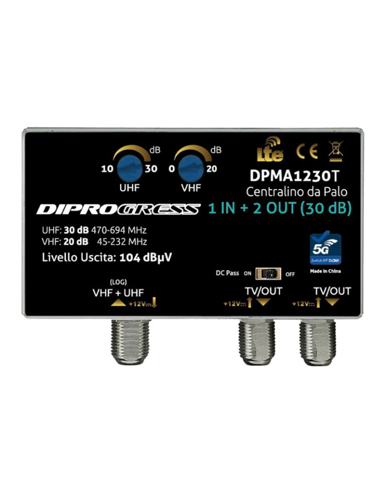 Amplificatore Da Paolo Log 1 Ingresso DIPROGRESS DPMA2130T