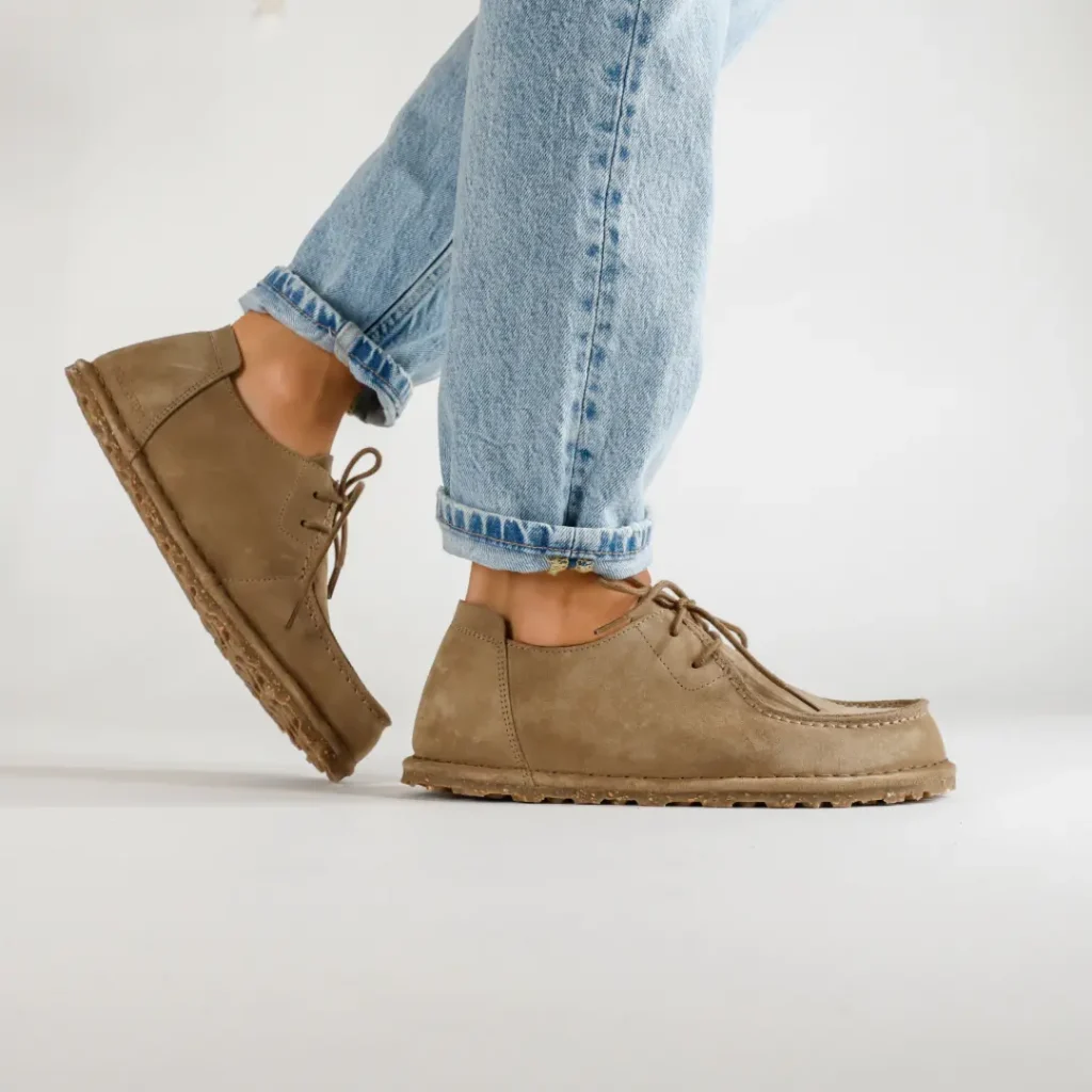 Birkenstock Utti Lace Camoscio Gray Taupe uomo donna