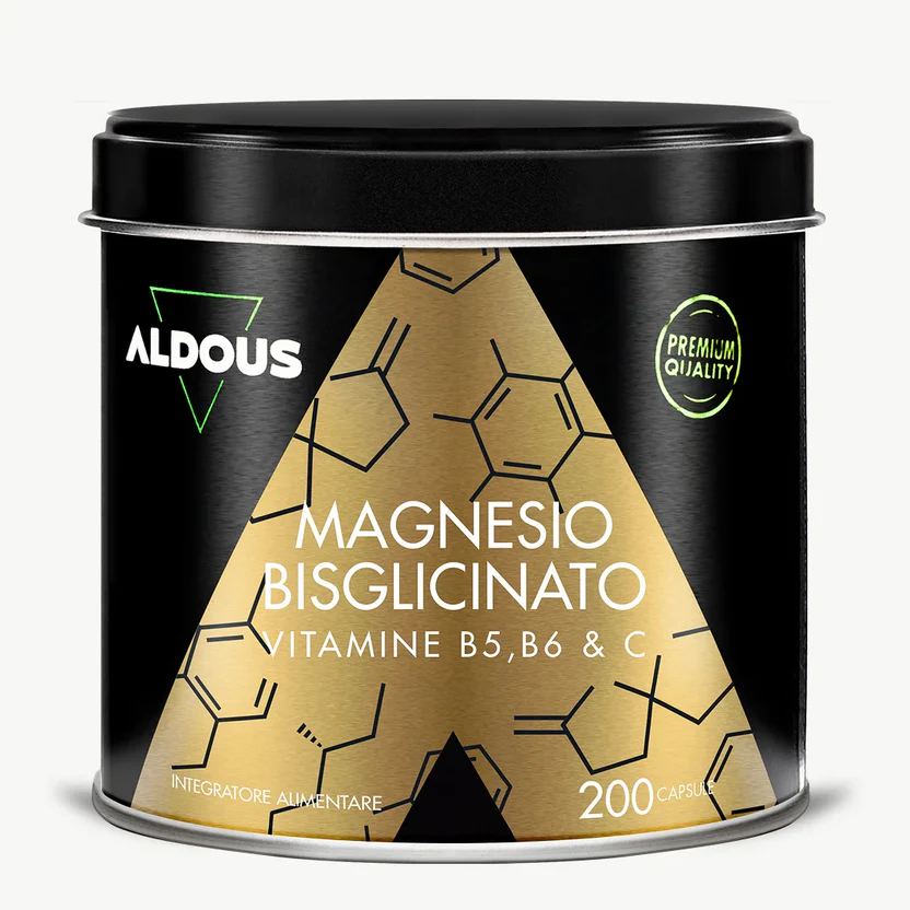 Bisglicinato di Magnesio con Vitamina B5, B6 e C