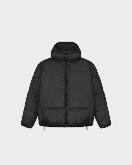 Giacca Cropped Puffer Nera
