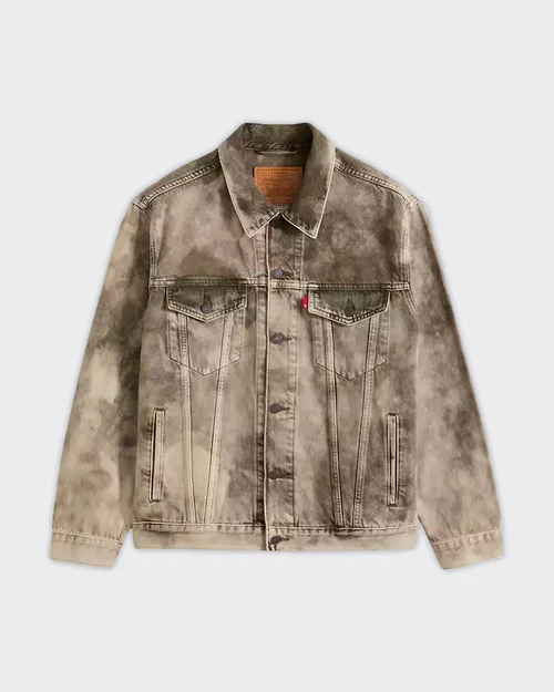 Levi's Giacca Denim Relaxed Fit Trucker Camo Verde
