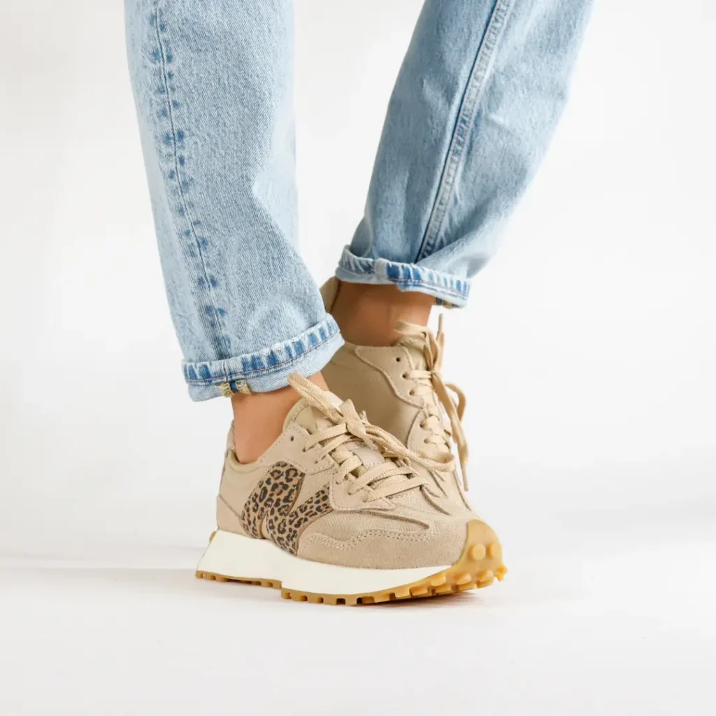 New Balance 327 Beige Leopard sneakers donna