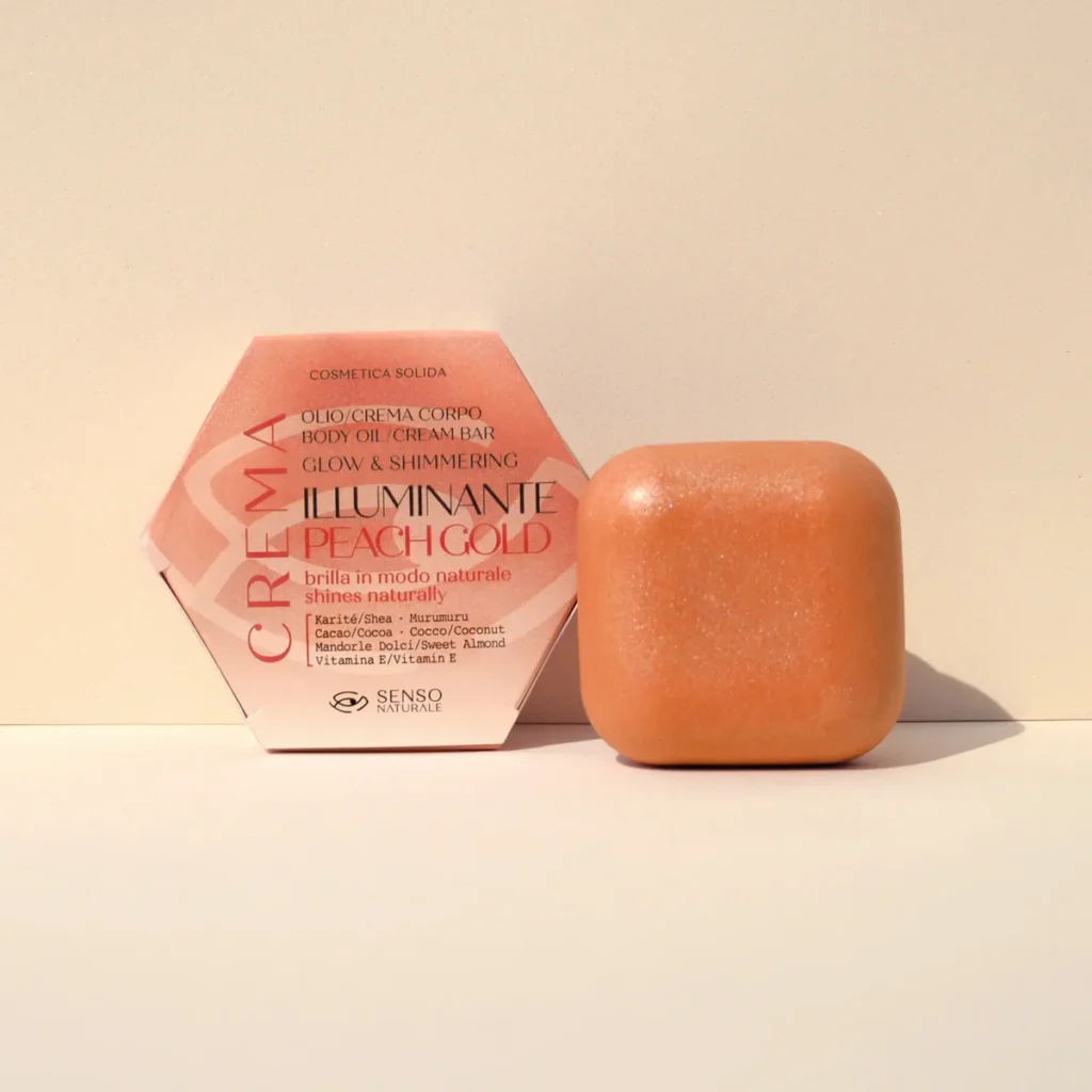 Olio Solido Corpo PEACH GOLD Crema Illuminante