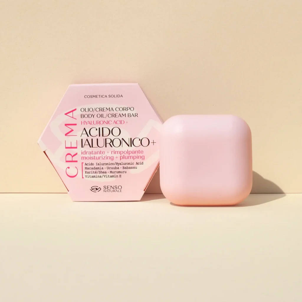 Olio Solido Corpo con ACIDO IALURONICO Crema Idratante
