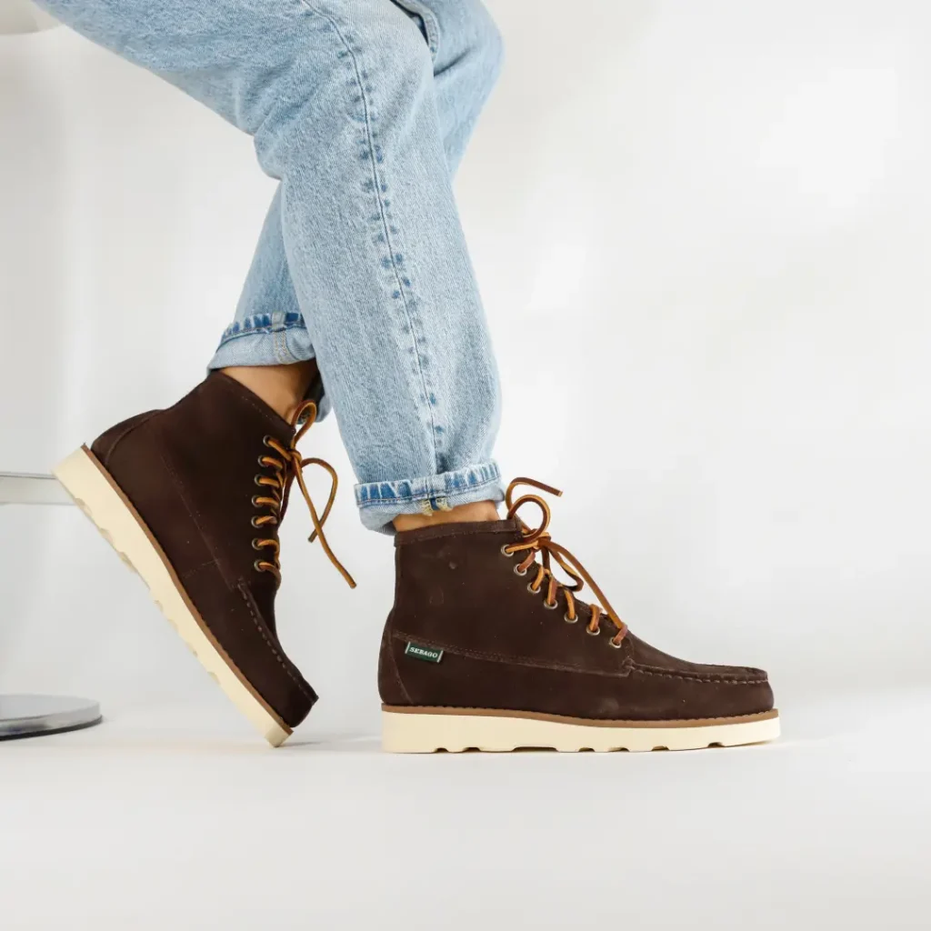Sebago Tala Mid Suede Dark Brown Woman