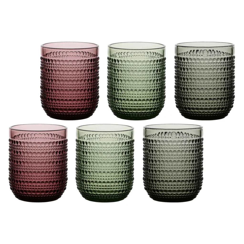 Set 6 bicchieri con pallini