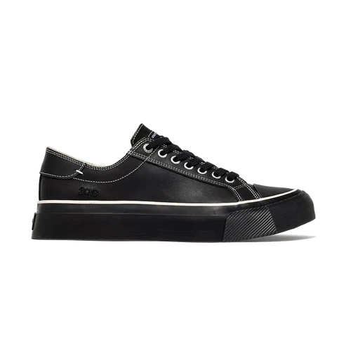 Sneakers dive vintage in pelle nera