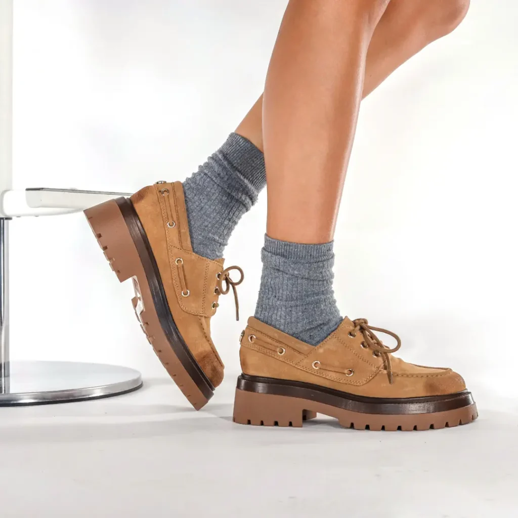 Steve Madden Detroit Suede Taupe Scarpa Barca donna