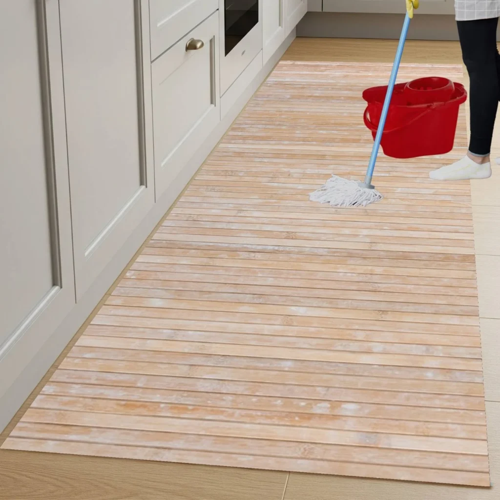 Tappeto Cucina Antiscivolo Lavabile Bamboo passatoia al Metro Tappeto Interno Esterno