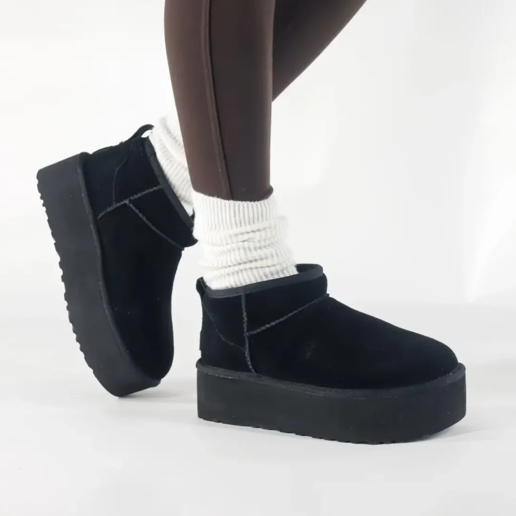 Ugg Classic Ultra Mini Platform Camoscio Nero donna 1135092