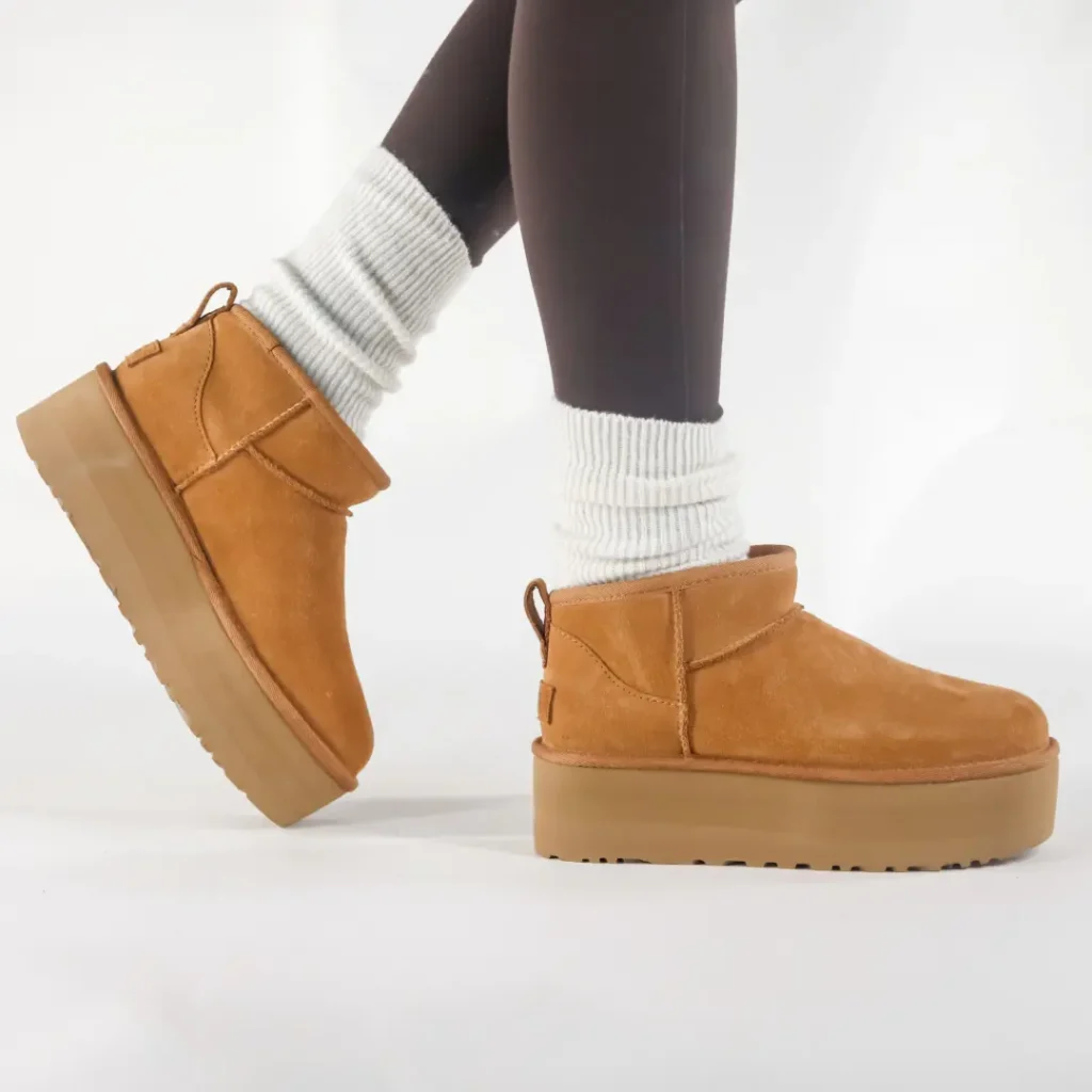 Ugg Classic Ultra Mini Platform Camoscio Nocciola donna 1135092