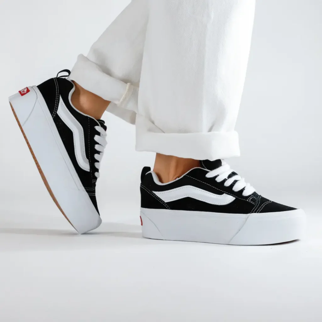 Vans Knu Stack Nero Platform sneakers donna