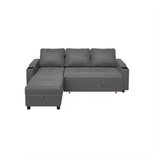 Devoko Corner Sofa With Sleeping Device And bed Box 3 Seater Sofa Sofa Extendable L Shape Couch Small Sleeping Couch Living Area