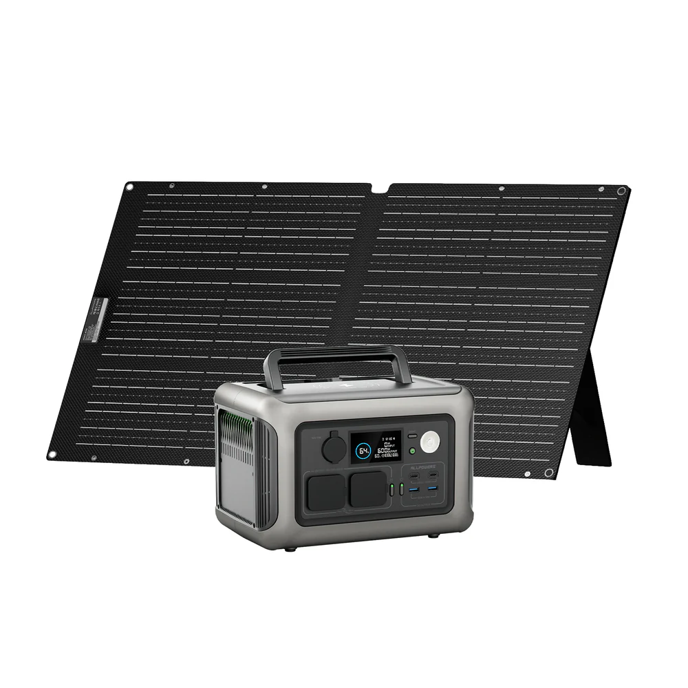 ALLPOWERS R600 + 100W Solar Panel 600W Solar Generator Kit