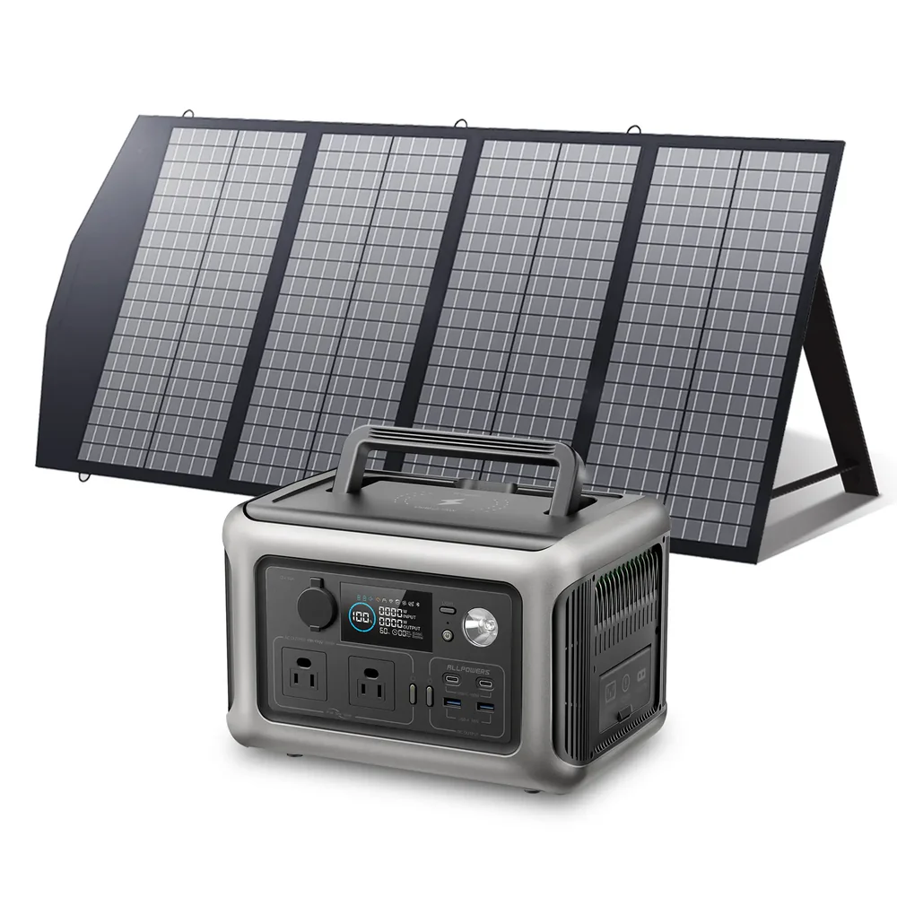 ALLPOWERS R600 + 140W Solar Panel SP029 600W Solar Generator Kit