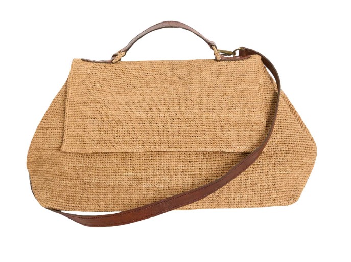 IBELIV Borsa a spalla in raphia