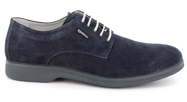 Scarpe eleganti da uomo blu con lacci