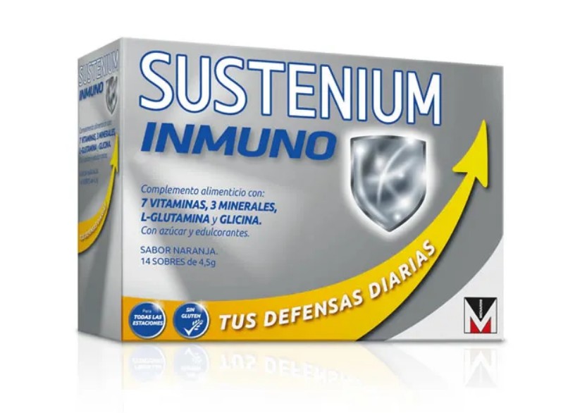 Sustenium Immuno Integratore Alimentare Gusto Arancia 14 Bustine