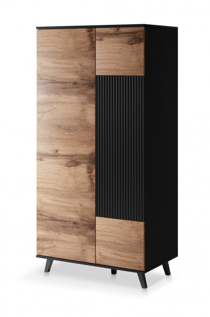 Armadio Random S 1 in rovere wotan nero