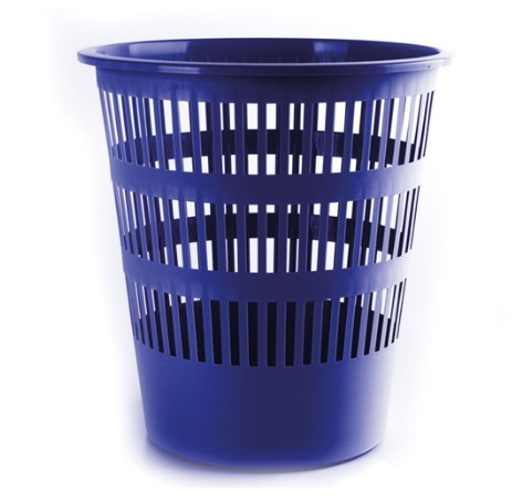 Cestino gettacarte Donau 12 L blu D307