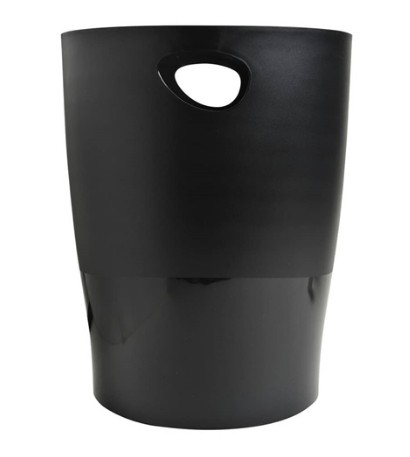 Cestino gettacarte in plastica Exacompta Ecobin 26,3x26,3x33,5 cm 15 lt nero